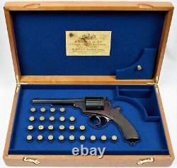 REVOLVER PRESENTATION CUSTOM DISPLAY CASE BOX for ADAMS m 1868 Mk II. 450 cal