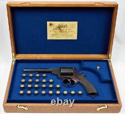 REVOLVER PRESENTATION CUSTOM DISPLAY CASE BOX for ADAMS m 1868 Mk II. 450 cal