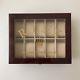 Rolex Authentic Watch Box Display Case Watches Of Switzerland Piano Wood