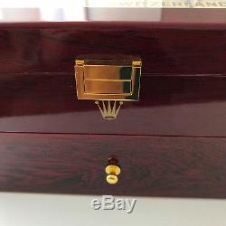 ROLEX Watches of Switzerland Display Box Case 20 Compartments Piano Wood