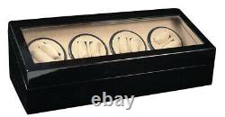 Random Finish Wood 8 + 12 Automatic Watch Winder Display Case Box Renewed