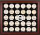 Rangers Logo Mahogany Framed 30-ball Display Case Fanatics