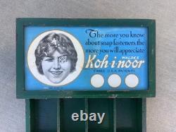 Rare Antique Koh-I-Noor General Store Wooden Display Case