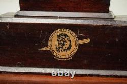 Rare Antique Royal Sovereign Pencil Co Wood Sign Retail Store Display Case