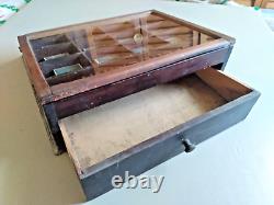 Rare Antique Wood SPENCERIAN PEN NIB Display Sales Case Plus 24 Empty Nib Boxes