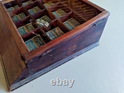 Rare Antique Wood SPENCERIAN PEN NIB Display Sales Case Plus 24 Empty Nib Boxes
