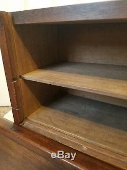 Rare Antique Wood Salesmans Case with Dovetail Edges