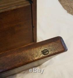 Rare Antique Wood Salesmans Case with Dovetail Edges