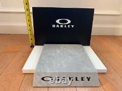 Rare Oakley Retail Store Display Stand 3 piece 8 X 12 Heavy wood + Metal Back