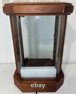 Rare Remy Martin Louis XIII Cognac Curio Display Case Wood Lighted Cabinet