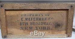 Rare Waterman Wood Fountain Pen Display Case Ca. 1903-1917