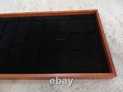 Rare Zippo Wood Storage Collection Display Cabinet Case Box Holder 24 Lighters