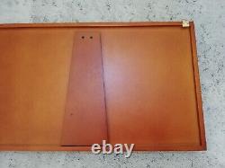 Rare Zippo Wood Storage Collection Display Cabinet Case Box Holder 24 Lighters