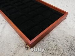 Rare Zippo Wood Storage Collection Display Cabinet Case Box Holder 24 Lighters