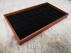 Rare Zippo Wood Storage Collection Display Cabinet Case Box Holder 24 Lighters