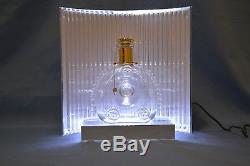 Remy Martin Louis XIII Leather & Wood Bottle Case & Light Display Very Rare