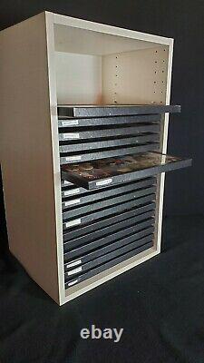 Riker Display Shadow Box Shelf, Holds 12x16 case cabinet storage collection