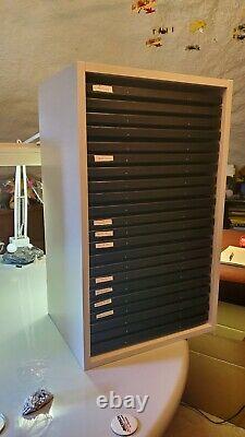 Riker Display Shadow Box Shelf, Holds 12x16 case cabinet storage collection