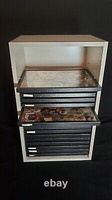 Riker Display Shadow Box Shelf, Holds 12x16 case cabinet storage collection