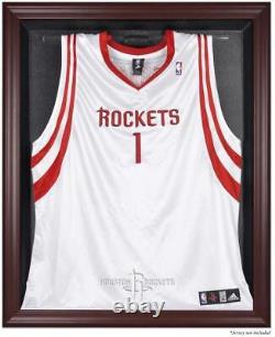 Rockets Mahogany Framed Team Logo Jersey Display Case Authentic