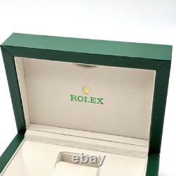 Rolex Green Wood Single Watch Box Display Case With Suede Interior AD Gift
