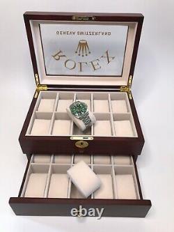 Rolex Luxury Presidential Display Case / Box Holds 20 Watches