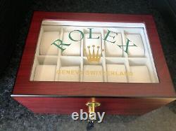 Rolex Luxury Presidential Display Case / Box Holds 20 Watches