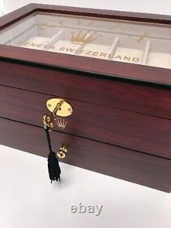 Rolex Luxury Presidential Display Case / Box Holds 20 Watches