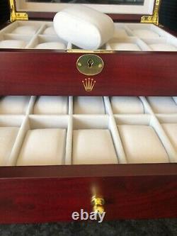 Rolex Luxury Presidential Display Case / Box Holds 20 Watches