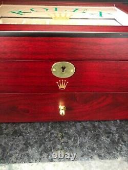 Rolex Luxury Presidential Display Case / Box Holds 20 Watches