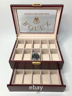 Rolex Presidential Watch Display Box / Case Holds 20 watches (Defects)