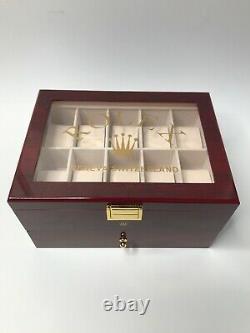 Rolex Presidential Watch Display Box / Case Holds 20 watches (Defects)