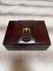 Rolex Watch Box Brown Wood Display Case Vintage Luxury Collectible Accessory E49