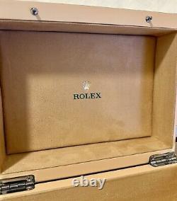 Rolex Watch Box Case Storage Watch Green Datejust Display FAST PRIORITY SHIPPING