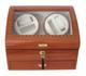 Rothenschild 4 Watch Winder 6+6 Storage Drawer Cherry Wood Display Case Open Box