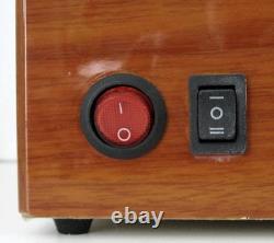 Rothenschild 4 Watch Winder 6+6 Storage Drawer Cherry Wood Display Case Open Box