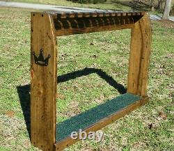 Rustic Distressed Wood Golf Club Display Rack Case for 14 Scotty Cameron Putters