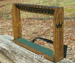 Rustic Distressed Wood Golf Club Display Rack Case for 14 Scotty Cameron Putters