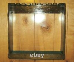 Rustic Distressed Wood Golf Club Display Rack Case for 9 Scotty Cameron Putters