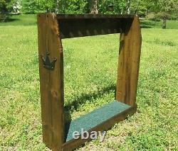 Rustic Distressed Wood Golf Club Display Rack Case for 9 Scotty Cameron Putters