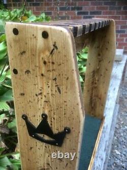 Rustic Distressed Wood Golf Club Display Rack Case for 9 Scotty Cameron Putters