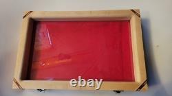 SALE! White Ash Wood Display Case 12x18x2.5 For Arrowheads Knives & More