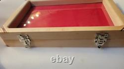 SALE! White Ash Wood Display Case 12x18x2.5 For Arrowheads Knives & More