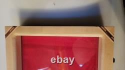 SALE! White Ash Wood Display Case 12x18x2.5 For Arrowheads Knives & More