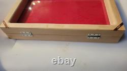 SALE! White Ash Wood Display Case 12x18x2.5 For Arrowheads Knives & More
