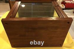 SMALL WOOD & GLASS STORE DISPLAY CASE POSSIBLY FOR GUM With3 SHELVES