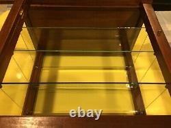 SMALL WOOD & GLASS STORE DISPLAY CASE POSSIBLY FOR GUM With3 SHELVES