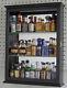 Solid Wood, Mini Liquor Bottle Display Case Cabinet Shadow Box, Cd06b