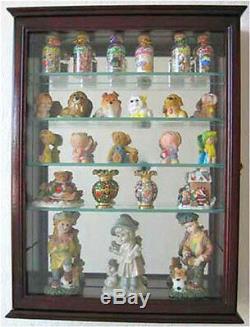 SOLID WOOD, Mini Liquor Bottle Display Case Cabinet Shadow Box, CD06B