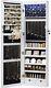 Songmics Led Mirror Jewelry Cabinet Wall/door Mounted, Lockable, 2 Drawers
